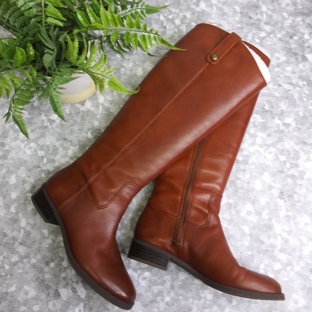 I.N.C International Concept NWOT Fawne Riding Leather Boots women's size 6.5M